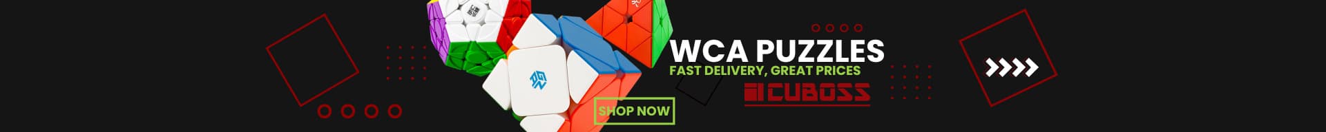 Cuboss ad for WCA puzzles
